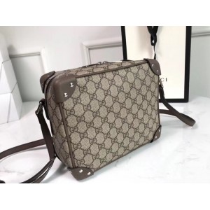 Gucci Squared Shoulder Bag In GG Supreme Canvas