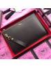 Gucci Black GG Marmont Leather Portfolio Pouch