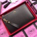 Gucci Black GG Marmont Leather Portfolio Pouch