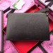 Gucci Black GG Marmont Leather Portfolio Pouch