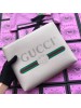 Gucci White Print Leather Medium Portfolio