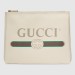 Gucci White Print Leather Medium Portfolio