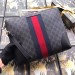 Gucci Black GG Supreme Web Portfolio Pouch