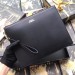 Gucci Black Leather Portfolio Pouch With Gucci Logo