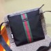 Gucci Black Web Canvas Messenger Bag