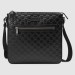 Gucci Black Signature Leather Messenger Bag