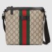 Gucci Web GG Supreme Flat Messenger Bag