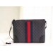 Gucci Black Web GG Supreme Messenger Bag