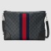 Gucci Black Web GG Supreme Messenger Bag