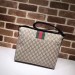 Gucci Beige GG Supreme Web Messenger Bag