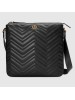 Gucci Black GG Marmont Messenger Bag