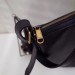 Gucci Black Print Half-Moon Hobo Bag