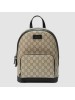 Gucci Beige GG Supreme Small Backpack