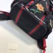 Gucci Black Backpack With Embroidery