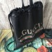 Gucci Black Coco Capitan Logo Backpack