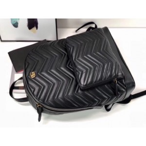 Gucci GG Marmont Backpack In Matelasse Leather