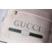 Gucci White Print Leather Logo Backpack