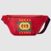 Gucci Belt Bag In Red Print Leather