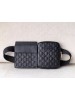 Gucci Black Signature Leather Belt Bag