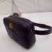 Gucci Black GG Marmont Matelasse Belt Bag