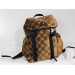 Gucci Brown Medium GG Velvet Backpack