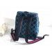 Gucci Blue Small GG Velvet Backpack