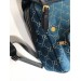 Gucci Blue Small GG Velvet Backpack