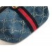 Gucci Blue GG Velvet Belt Bag