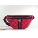 Gucci Red GG Velvet Belt Bag