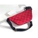 Gucci Red GG Velvet Belt Bag