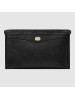 Gucci Black Portfolio Pouch Bag With Interlocking G