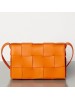 Bottega Veneta Cassette Bag In Orange Lambskin