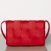 Bottega Veneta Cassette Bag In Red Lambskin