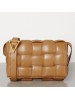 Bottega Veneta Padded Cassette Bag In Caramel Calfskin