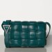 Bottega Veneta Padded Cassette Bag In Green Calfskin