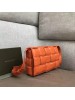 Bottega Veneta Padded Cassette Bag In Orange Calfskin