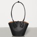 Bottega Veneta Small Basket Tote In Black Calfskin