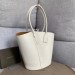 Bottega Veneta Medium Basket Tote In White Calfskin