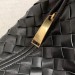 Bottega Veneta Mini BV Jodie Bag In Black Woven Leather
