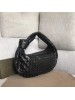 Bottega Veneta Large BV Jodie Bag In Black Woven Leather