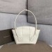Bottega Veneta Arco 33 Intrecciato Bag In White Calfskin