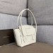 Bottega Veneta Arco 33 Intrecciato Bag In White Calfskin