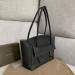 Bottega Veneta Arco 48 Bag In Black Grainy Calfskin