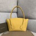 Bottega Veneta Arco 48 Bag In Yellow Grainy Calfskin