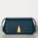 Bottega Veneta Small BV Angle Bag In Deep Blue Palmellato