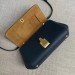 Bottega Veneta Small BV Angle Bag In Deep Blue Palmellato