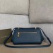 Bottega Veneta Small BV Angle Bag In Deep Blue Palmellato