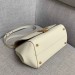 Bottega Veneta Small BV Angle Bag In White Palmellato