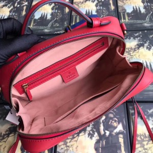 Gucci Red GG Marmont Small Shoulder Bag