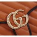 Gucci GG Marmont Small Top Handle Bag In Cognac Diagonal Leather